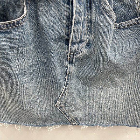 We the free East of Eden paper bags denim skirt. 24 - Picture 6 of 8